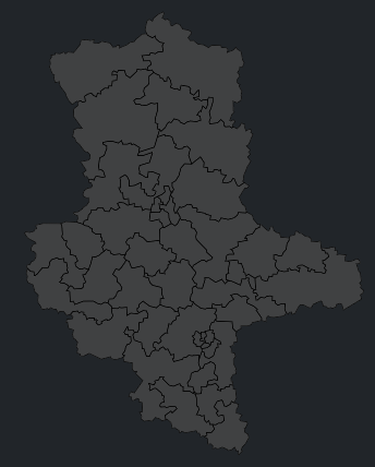 Karte der Wahlkreise in Sachsen-Anhalt